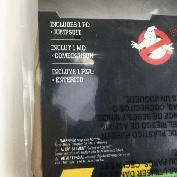 Tan Halloween Ghostbusters Costume Iconic Jumpsuit - Picture 4 of 7